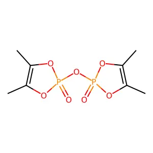 2,2'-Oxybis(4,5-dimethyl-2H-1,3,2lambda~5~-dioxaphosphol-2-one) structure