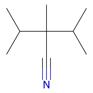 2-异丙基-2,3-二甲基丁腈 structure