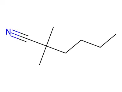 2,2-Dimethylhexanenitrile structure
