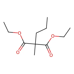 Diethyl methylpropylmalonate structure