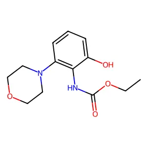 ethyl N-(2-hydroxy-6-morpholin-4-ylphenyl)carbamate structure