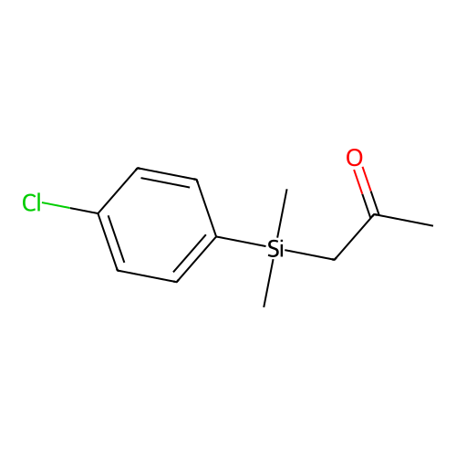 (p-Chlorophenyl)-acetonyl-dimethylsilane structure