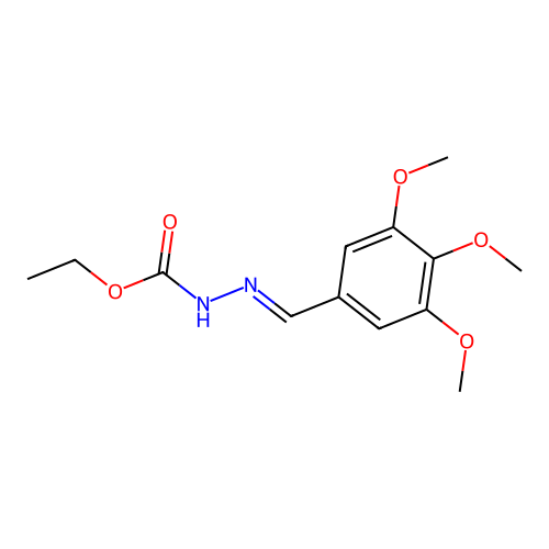 N'-(3,4,5-Trimethoxybenzylidene)carbazic acid ethyl ester structure