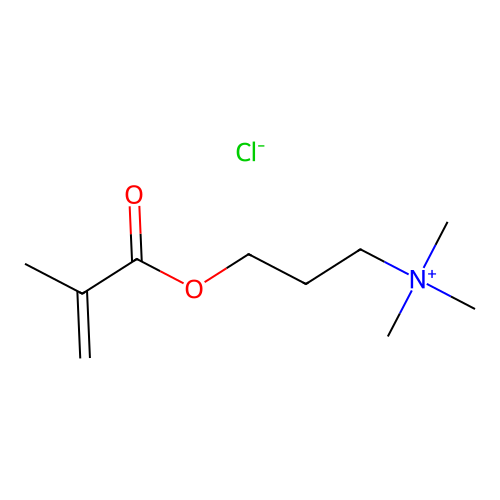 Methacryloyloxypropyltrimethylammonium chloride structure