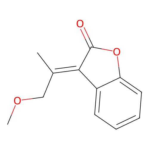 3-(1-Methoxypropan-2-ylidene)-1-benzofuran-2-one structure