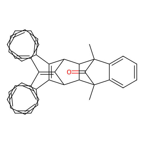 1,4:9,10-Dimethanoanthracen-12-one, 11-(diphenylmethylene)-1,4,4a,9,9a,10-hexahydro-9,10-dimethyl-2,3-diphenyl- structure