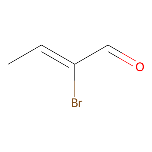 (2Z)-2-bromobut-2-enal structure