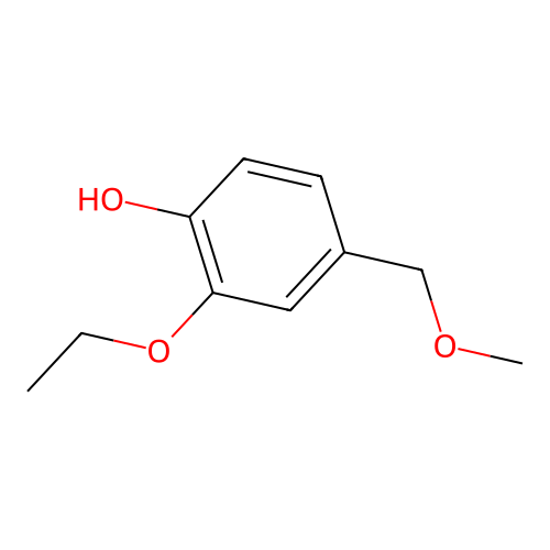 Phenol, 2-ethoxy-4-(methoxymethyl)- structure