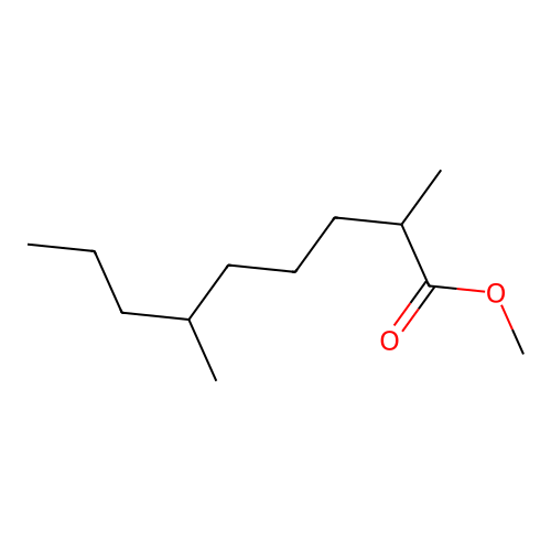 Nonanoic acid, 2,6-dimethyl-, methyl ester structure