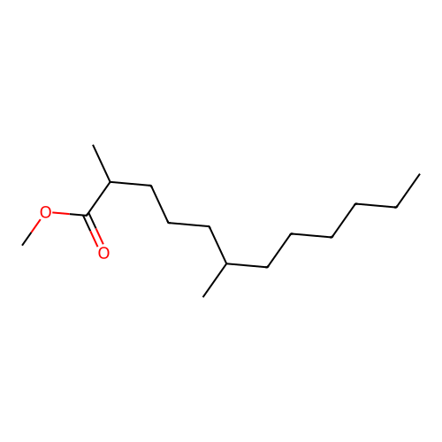 Dodecanoic acid, 2,6-dimethyl-, methyl ester structure