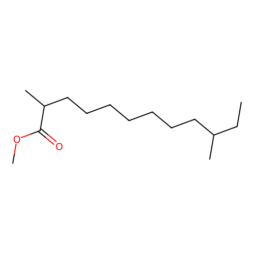 Dodecanoic acid, 2,10-dimethyl-, methyl ester structure