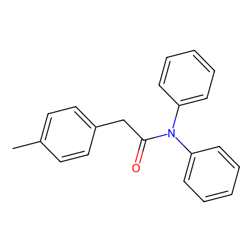 Benzeneacetamide, 4-methyl-N,N-diphenyl- structure