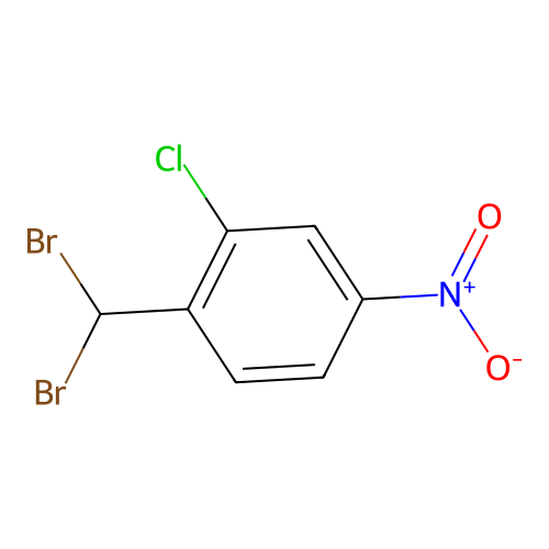 Benzene, 2-chloro-1-(dibromomethyl)-4-nitro- structure