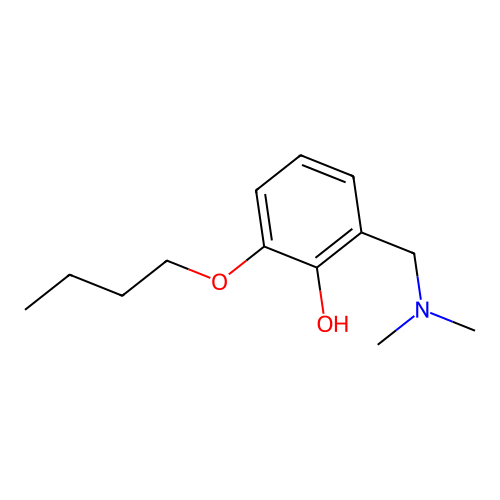 Phenol, 2-butoxy-6-[(dimethylamino)methyl]- structure
