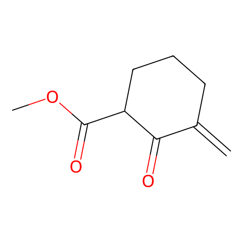 Cyclohexanecarboxylic acid, 3-methylene-2-oxo-, methyl ester structure