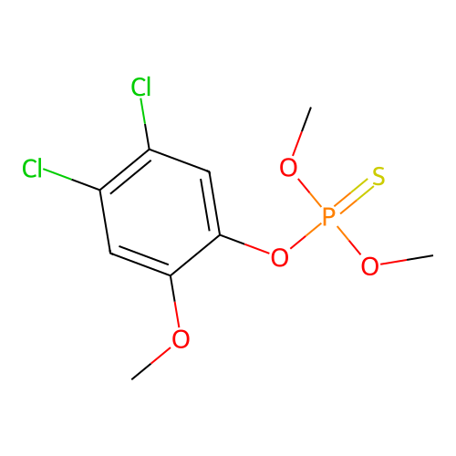 Phosphorothioic acid, O-(4,5-dichloro-2-methoxyphenyl) O,O-dimethyl ester structure