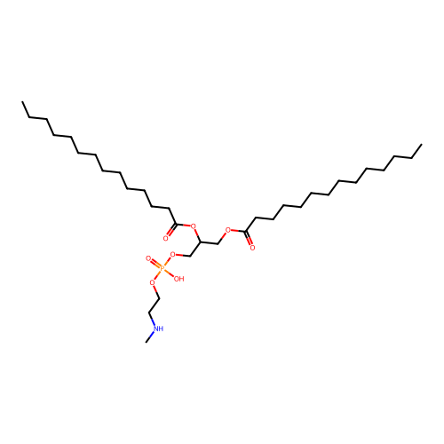 1,2-Dimyristoyl-rac-glycero-3-phospho-N-methylethanolamine structure