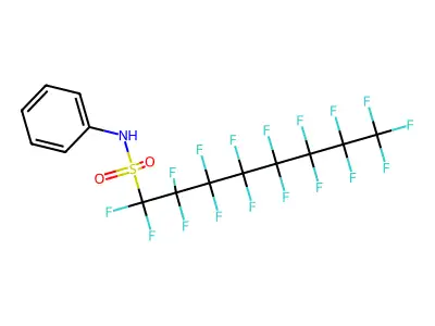 1-Octanesulfonamide, 1,1,2,2,3,3,4,4,5,5,6,6,7,7,8,8,8-heptadecafluoro-N-phenyl- structure