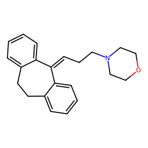 5H-Dibenzo(a,d)cycloheptene, 10,11-dihydro-5-(3-morpholinopropylidene)- structure