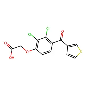Acetic acid, (2,3-dichloro-4-(3-thienylcarbonyl)phenoxy)- structure