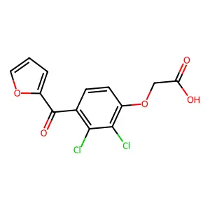 Acetic acid, (2,3-dichloro-4-(2-furoyl)phenoxy)- structure