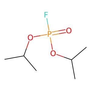 二异丙基氟磷酸盐 structure