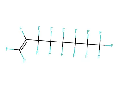 Perfluorooct-1-ene structure