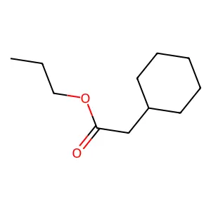 Propyl cyclohexaneacetate structure