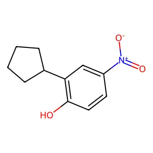 2-Cyclopentyl-4-nitrophenol structure