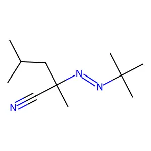 Pentanenitrile, 2-[2-(1,1-dimethylethyl)diazenyl]-2,4-dimethyl- structure