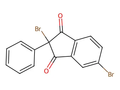 2,5-Dibromo-2-phenyl-1H-indene-1,3(2H)-dione structure