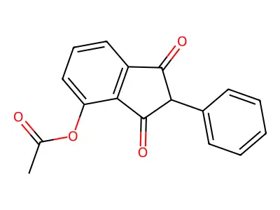 1,3-Dioxo-2-phenyl-2,3-dihydro-1H-inden-4-yl acetate structure