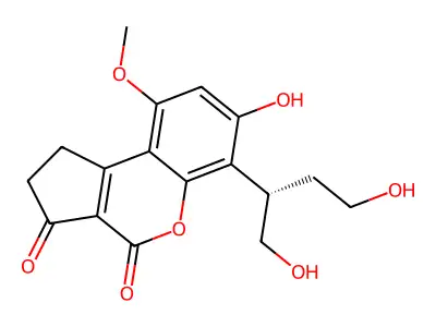 Reduced aflatoxin B2a structure