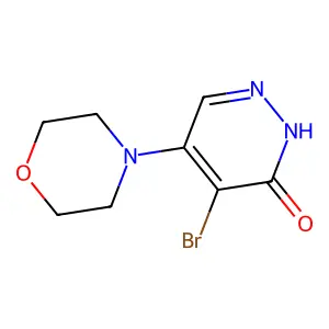 4-Bromo-5-(morpholin-4-yl)pyridazin-3(2h)-one structure