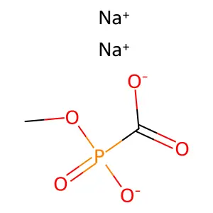 phosphinecarboxylic acid, hydroxymethoxy-, oxide, disodium salt structure