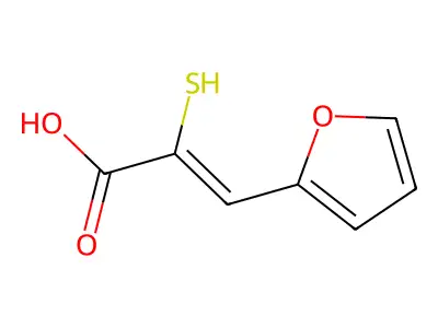 3-(呋喃-2-基)-2-巯基丙烯-2-酸 structure