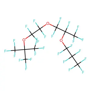 Perfluoro-2,2,8-trimethyl-3,6,9-trioxadodecane structure
