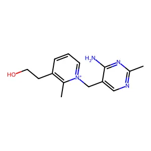 1-[(4-Amino-2-methylpyrimidin-5-yl)methyl]-3-(2-hydroxyethyl)-2-methylpyridinium structure
