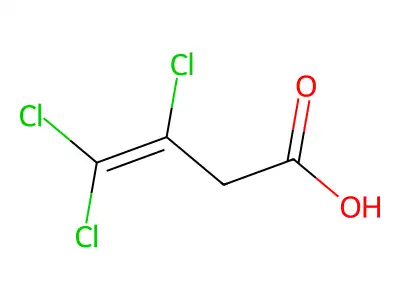 3,4,4-Trichloro-3-butenoic acid structure