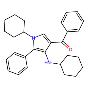 N-cyclopentyl-3-(2,6-dichlorophenyl)-5-methyl-1,2-oxazole-4-carboxamide structure