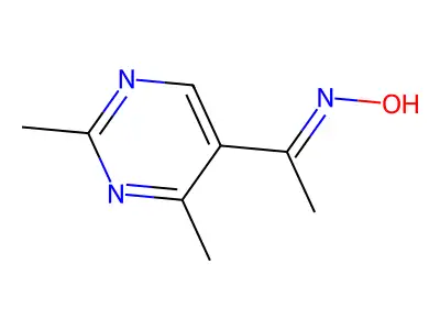 N-[1-(2,4-dimethylpyrimidin-5-yl)ethylidene]hydroxylamine structure