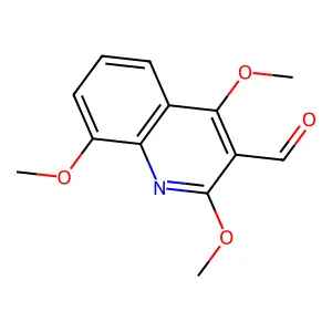 2,4,8-Trimethoxyquinoline-3-carbaldehyde structure