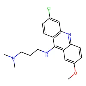 1,3-Propanediamine, N'-(6-chloro-2-methoxy-9-acridinyl)-N,N-dimethyl- structure