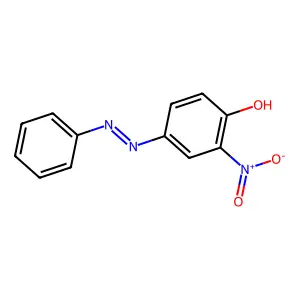 2-Nitro-4-phenylazophenol structure