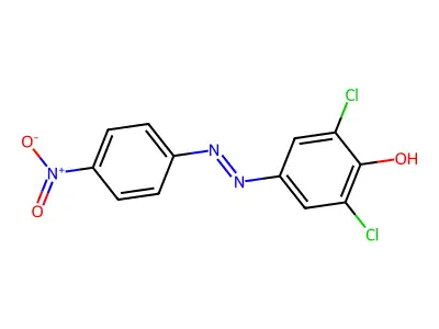 2,6-Dichloro-4-(4-nitrophenylazo)phenol structure
