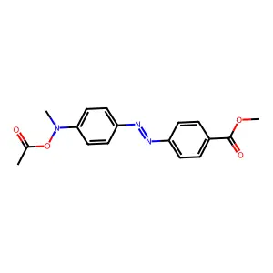 4'-Methoxycarbonyl-N-acetoxy-N-methyl-4-aminoazobenzene structure