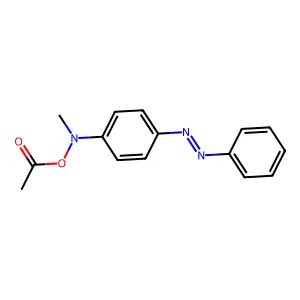 N-(乙酰氧基)-N-甲基-4-(苯偶氮基)苯胺 structure