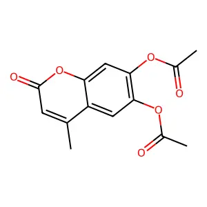 6,7-Diacetoxy-4-methylcoumarin structure