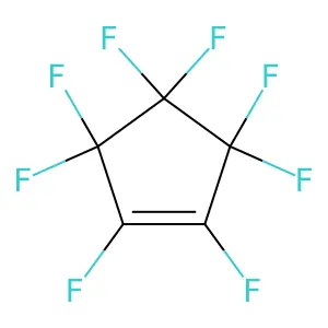 Perfluorocyclopentene structure