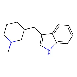 3-((1-Methylpiperidin-3-yl)methyl)-1H-indole structure